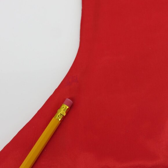 VTG Handmade Santa Reindeer Sleigh Needlepoint Christmas Stocking Mark Holiday - Picture 7 of 9